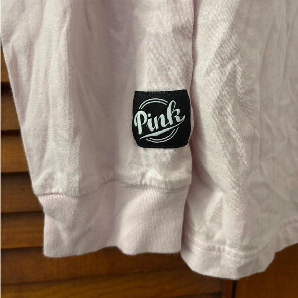 PINK Victoria's Secret Light Pink Long Sleeve Tee - Picture 5 of 6
